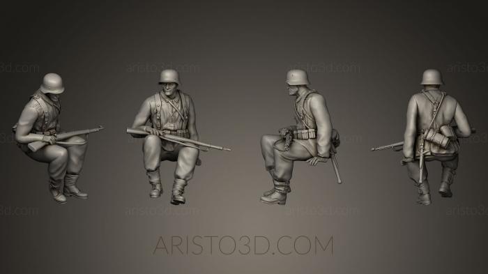 Military figurines (STKW_0055) 3D model for CNC machine